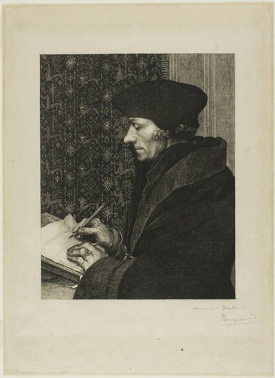 Erasmus av Félix Henri Bracquemond