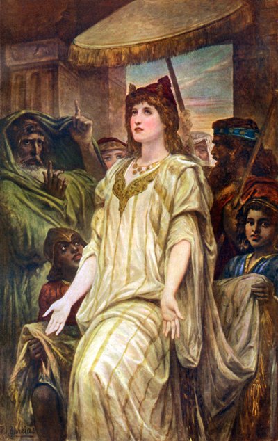 Esther vädjar för sitt folk, 1926. av Félix Joseph Barrias