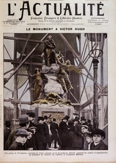 Invigning av monumentet till Victor Hugo av Barrias, Paris, 17 januari av Félix Joseph Barrias