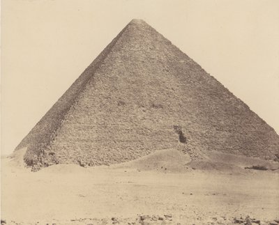 Djizeh Necropolis of Memphis, Pyramid of Cheops Great Pyramid, 1851-52, tryckt 1853-54. av Félix Teynard