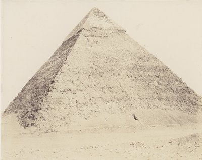 Djizeh Necropolis of Memphis, Pyramid of Chephren, 1851-52, tryckt 1853-54. av Félix Teynard