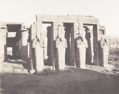 Gournah Thebe, Palais Dit le Memnonium, 1851-52, tryckt 1853-54. av Félix Teynard