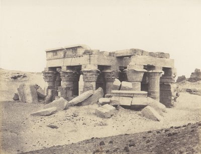 Kôm-Ombou Ombos, General View of the Ruins, 1851-52, tryckt 1853-54. av Félix Teynard