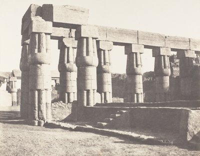 Louksor Thebe, Later Construction - Parallell Galleries, 1851-52, tryckt 1853-54. av Félix Teynard