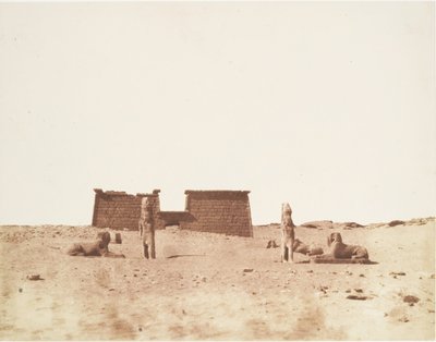 Sébôuah, General View of the Temple, publicerad 1851. av Félix Teynard