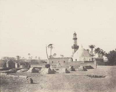 Souâdj, muslimsk kyrkogård och Mouràd-Beys grav, 1851-52, tryckt 1853-54. av Félix Teynard