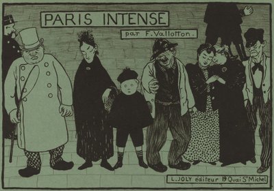 Albumomslag för Paris Intense, 1894. av Félix Vallotton