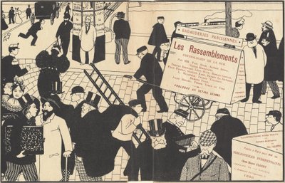 Bokjacka för "Les Rassemblements" av Félix Vallotton