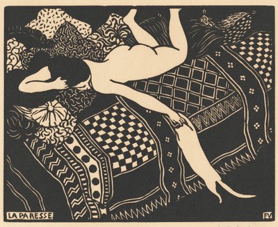 Sloth Laziness, 1896. av Félix Vallotton