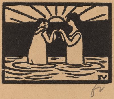 Spelar i solen Jeux au soleil, 1893. av Félix Vallotton
