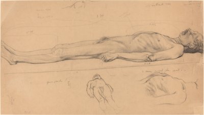 The Corpse (Studier för The Dead Christ) av Félix Vallotton