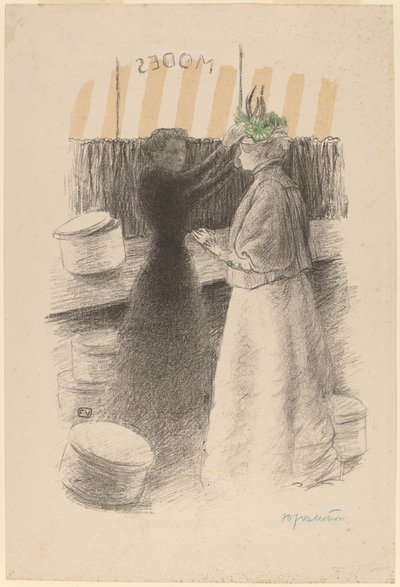 Den gröna hatten Den gröna hatten, 1896. av Félix Vallotton