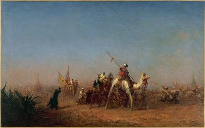 Karavan på väg till Mecka, mellan 1880 och 1885 (olja på duk) av Félix Ziem