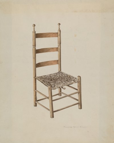 Ladder Back Stol av Florence Grant Brown