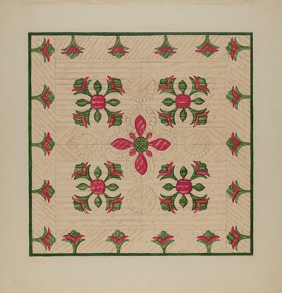 Quilt lampett av Florence Hastings
