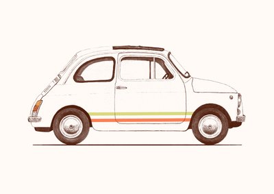 Cinquecento, 2023 (penna och digital) av Florent Bodart