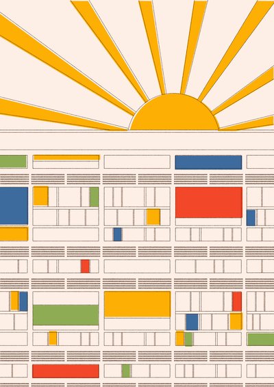 Radiant City, 2021 (digital) av Florent Bodart