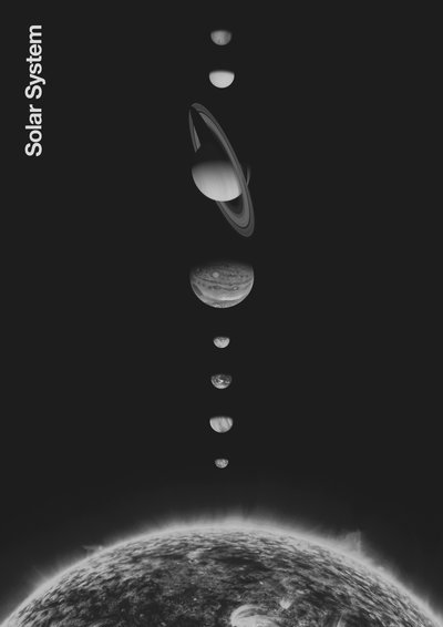 Solsystem – Minimal, 2023 (digitalt) av Florent Bodart