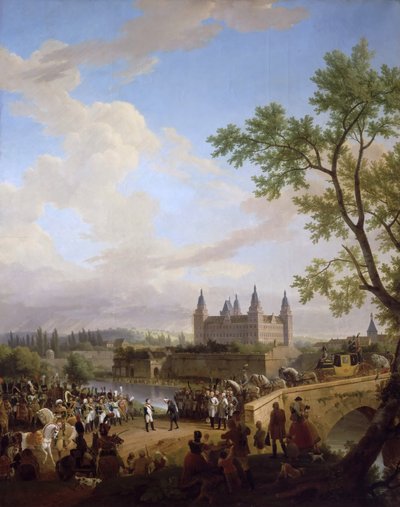 Möte mellan Napoleon och baron Karl von Dalberg i Aschaffenburg den 2 oktober 1806 av Florent Fidèle Constant Bourgeois du Castelet