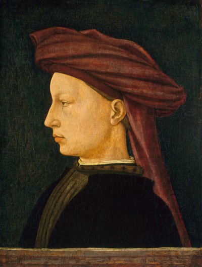 Profil Porträtt av en ung man av Florentine 15th Century