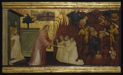 Saint Lawrence befriar själar från skärselden av Florentine Lorenzo di Niccolò Italian