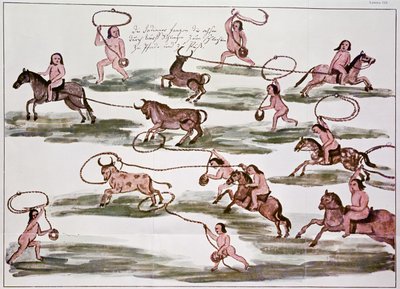 The Indian Mocovi Method of Hunting, illustration från 