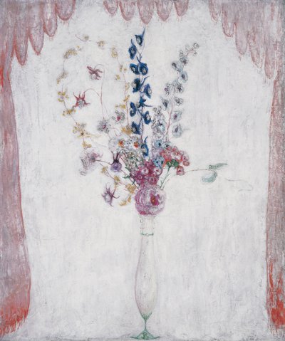 Delphinums and Columbine, ca 1923 (olja på duk) av Florine Stettheimer