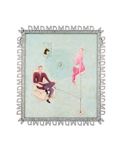 Porträtt av Marcel Duchamp och Rose Sélavy (olja på duk) av Florine Stettheimer