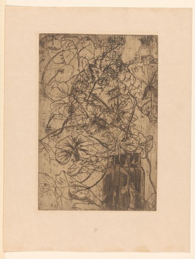 blomvas Nasturtiums (originaltitel) av Floris Verster