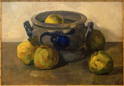 Stengodskruka med äpplen av Floris Verster