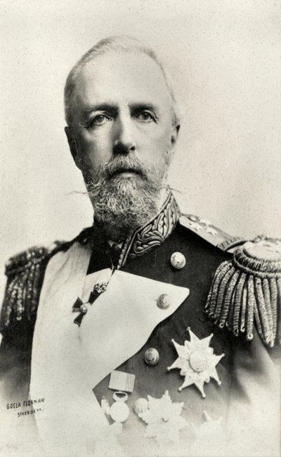 Porträtt av Oscar II , kung av Sverige och Norge (fotografi) av Florman Gosla
