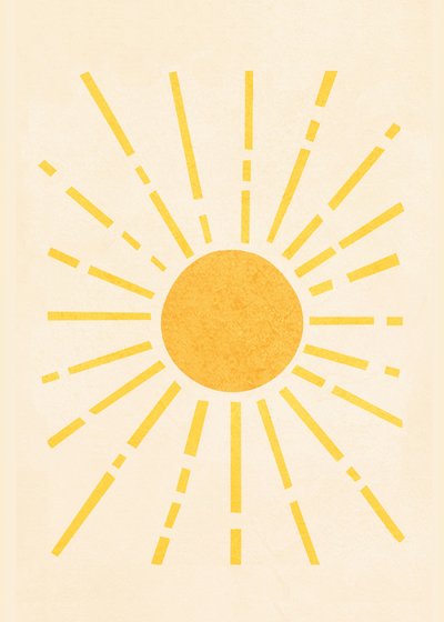 Golden Sunburst av Flow Line