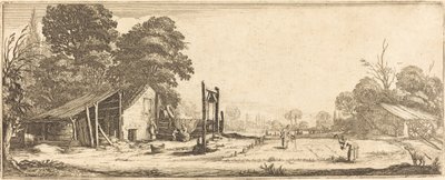 Trädgården av Follower of Jacques Callot