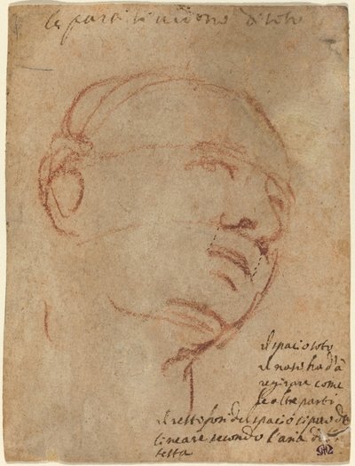 Chef för en man av Follower of Michelangelo