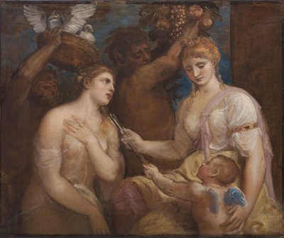 Allegori över Venus och Amor av Follower of Titian