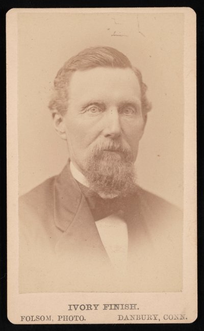 Porträtt av B.B. Kellogg, före 1876. av Folsom Photo