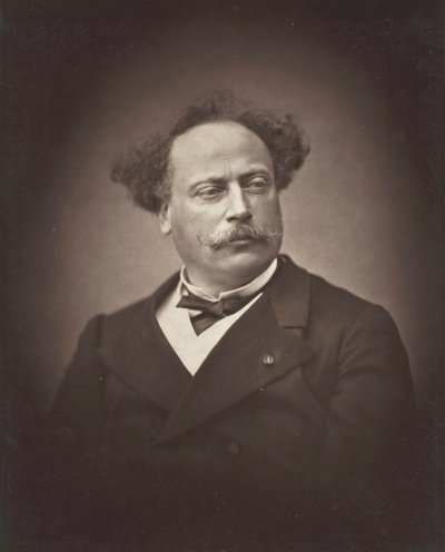 Alexandre Dumas, fils fransk romanförfattare och dramatiker, 1824-1895, 187576. av Fontaine