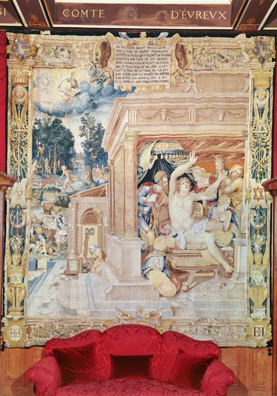 Atalanta och Meleager, från berättelsen om Diana av Fontainebleau School