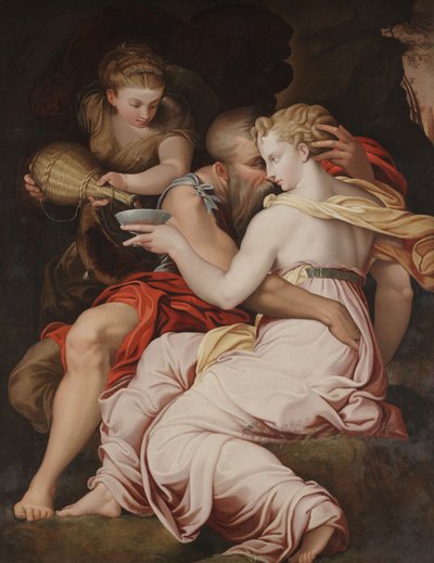 Lot och hans döttrar av Fontainebleau School