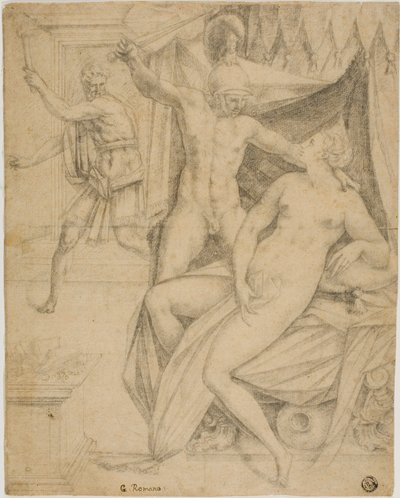 Tarquin och Lucretia av Fontainebleau School