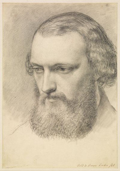 Porträtt: Huvudstudie av Daniel Casey (tre fjärdedels vy) av Ford Madox Brown