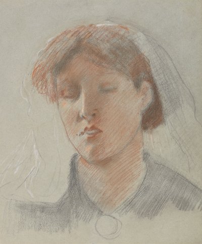 Konstnärens fru Emma, på sin bröllopsdag av Ford Madox Brown