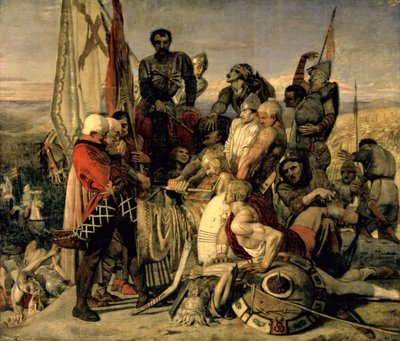 Harolds kropp ställdes inför Vilhelm Erövraren av Ford Madox Brown