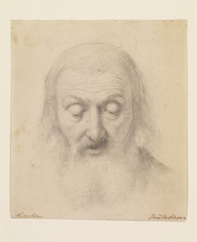 Wycliffe läser sin bibelöversättning - Studie för Wycliffes chef av Ford Madox Brown