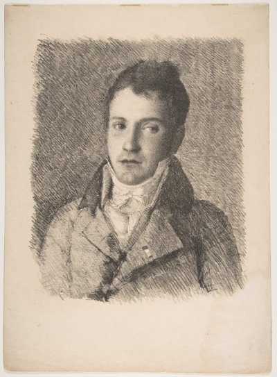 Porträtt av en ung man, ca. 1820. av Formerly attributed to Goya