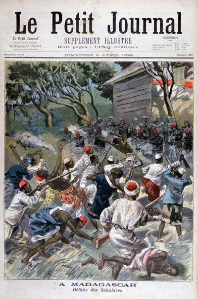 Sakalavas nederlag, Madagaskar, 1898 av Fortuné Méaulle