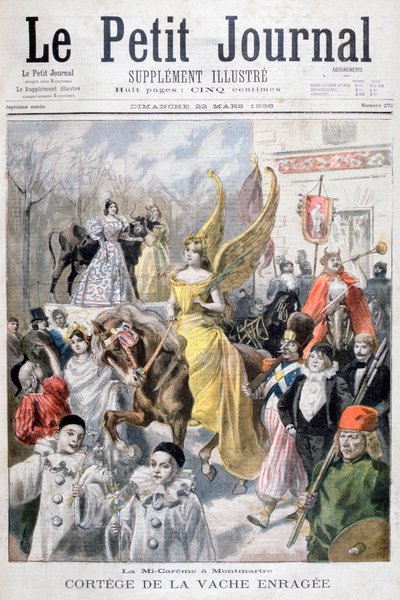 Mid-fasten firande, Paris, 1896 av Fortuné Méaulle