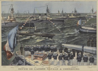 Franska flottans granskning utanför Cherbourg av Fortune Louis Meaulle