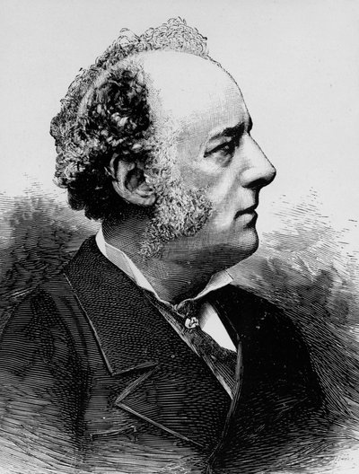 John Everett Millais (1829-1896) engelsk pre-rafaelitmålare, gravyr av Meaulle av Fortune Louis Meaulle