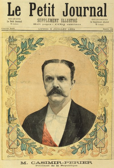 Monsieur Jean Casimir-Perier (1847-1907) från Le Petit Journal, 9 juli 1894 av Fortune Louis Meaulle